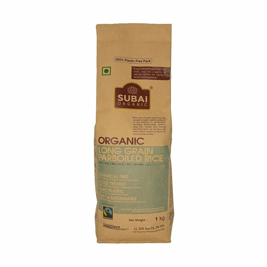 Organic Long Grain Parboiled Rice (1kg)