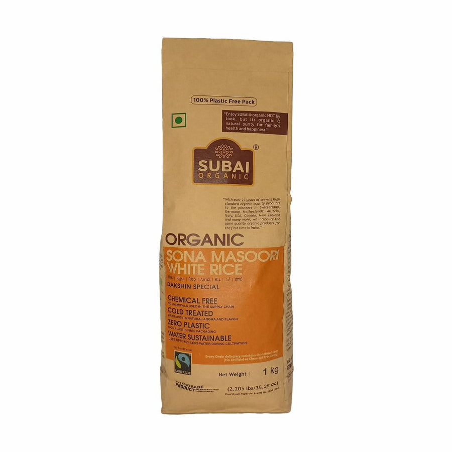 Organic Sona Masoori White Rice