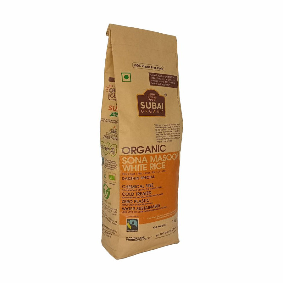 Organic Sona Masoori White Rice