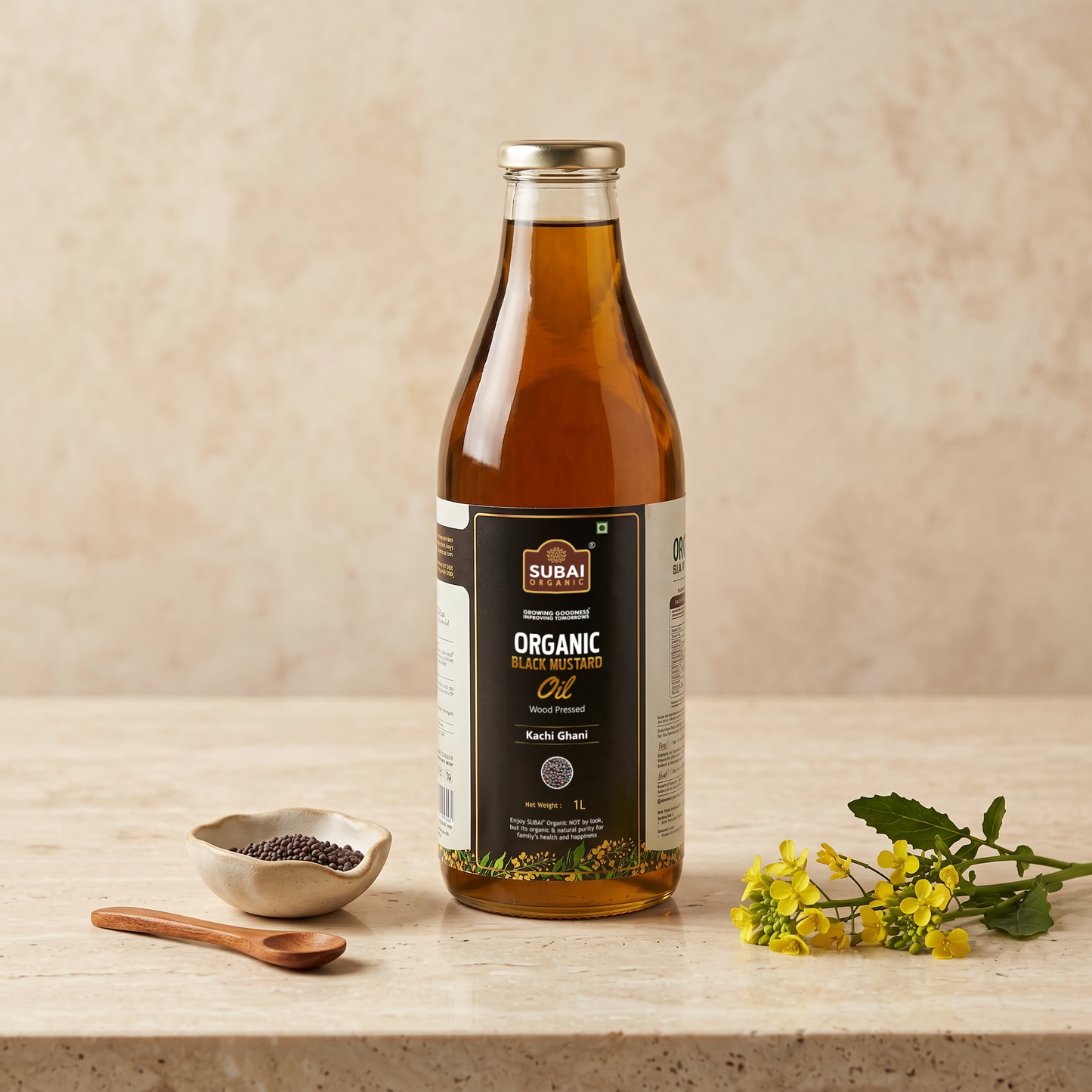 Organic Black Mustard oil (1L)