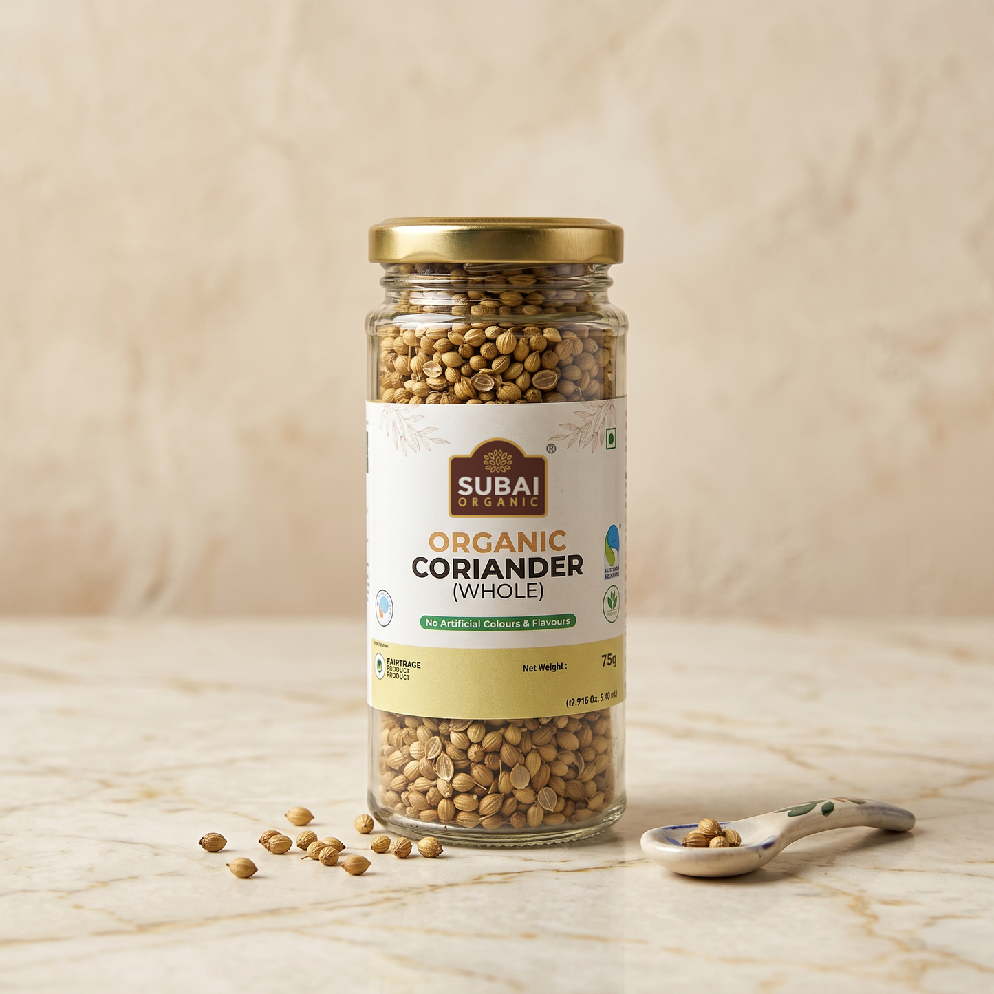 Organic Coriander Whole (75g)