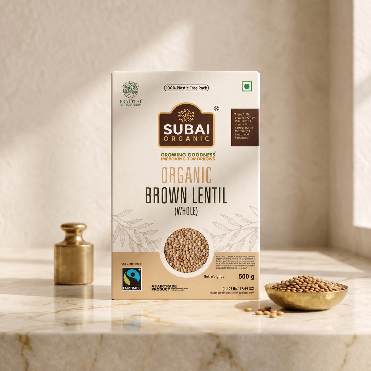Organic Brown Lentil (500g)