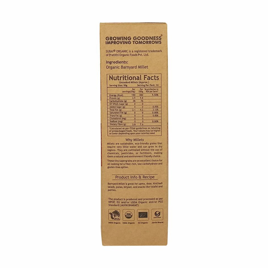 Organic Barnyard Millet