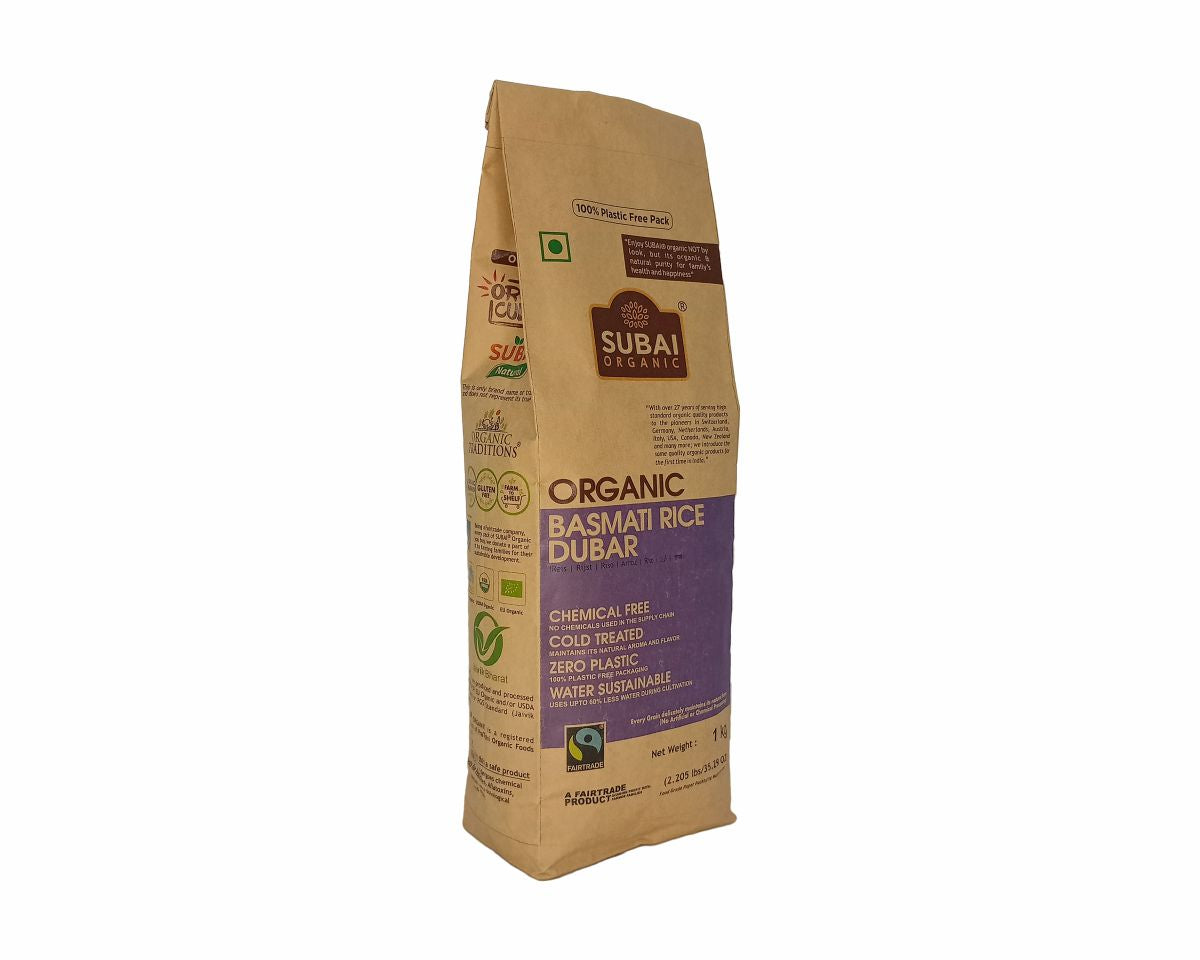 Organic Basmati Rice - Dubar (1kg) – Pratithi Organic Foods