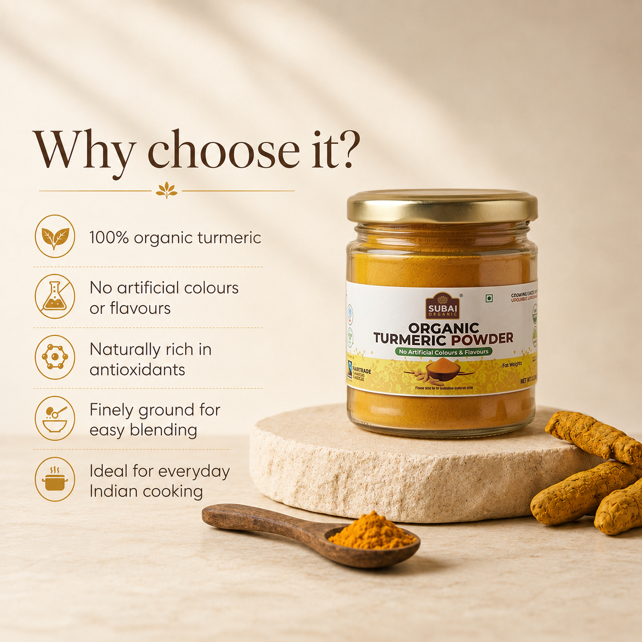 Organic Turmeric Powder (125g)