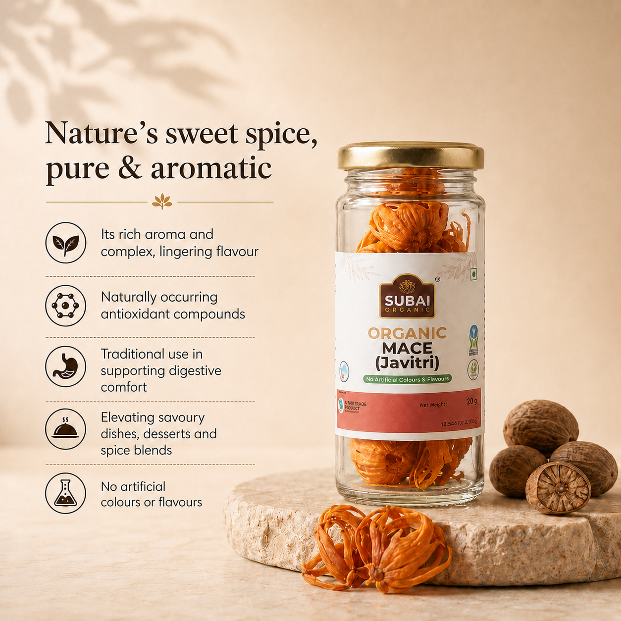 Organic Mace (Javitri) (20g)