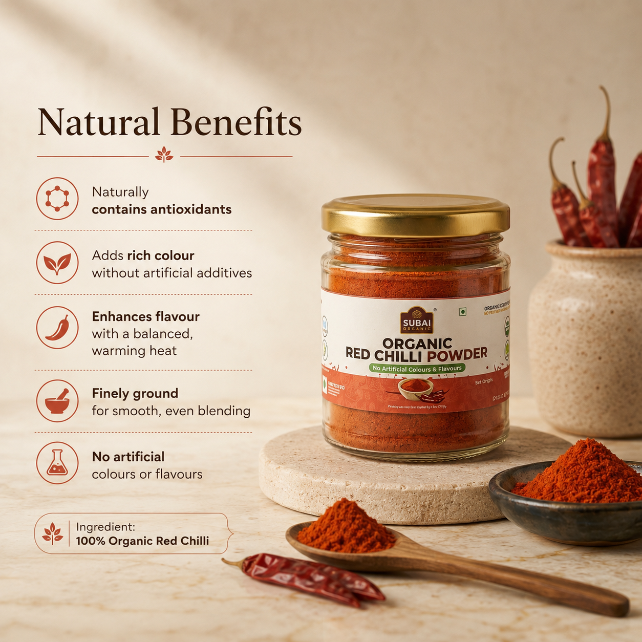 Organic Red Chilli Powder