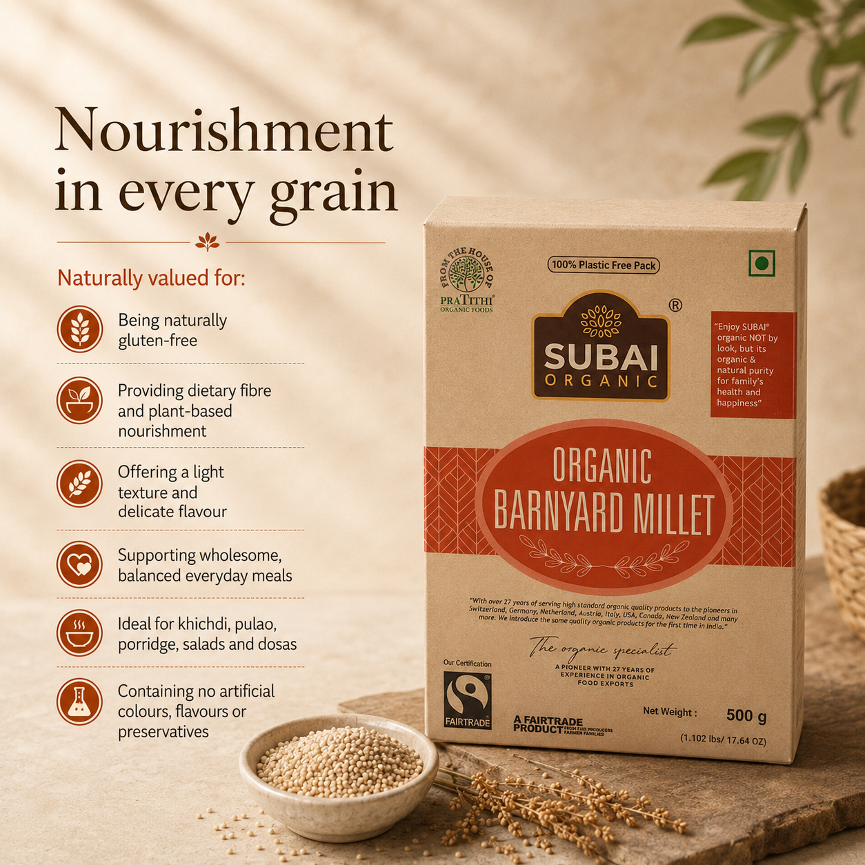 Organic Barnyard Millet (500g)
