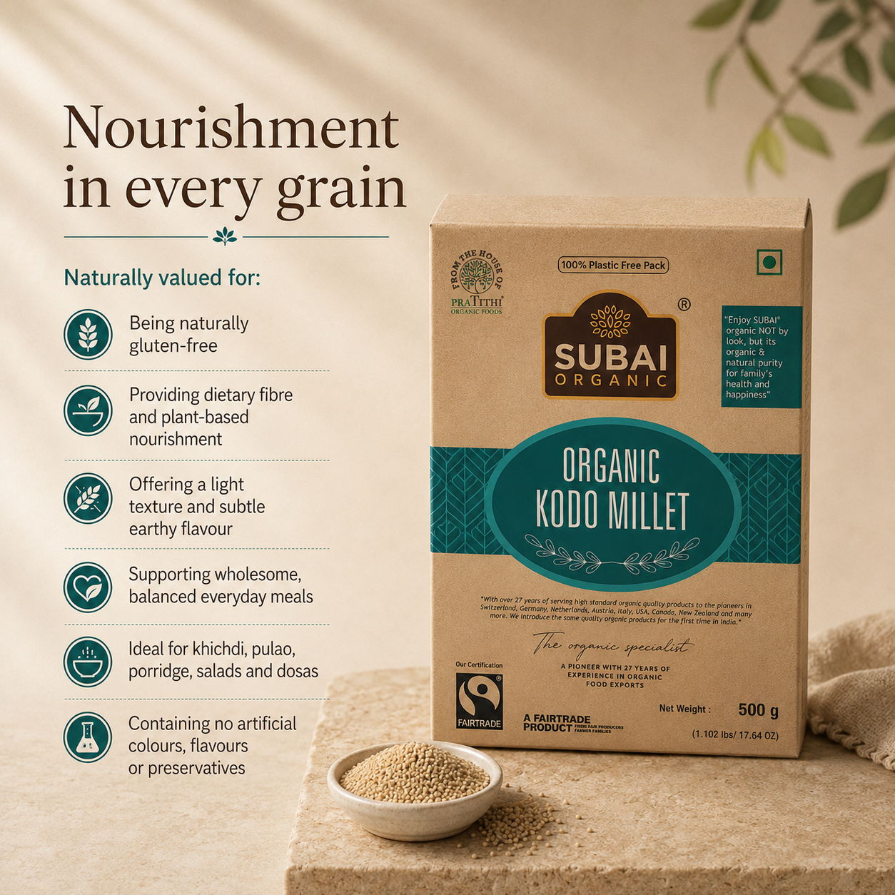 Organic Kodo Millet (500g)