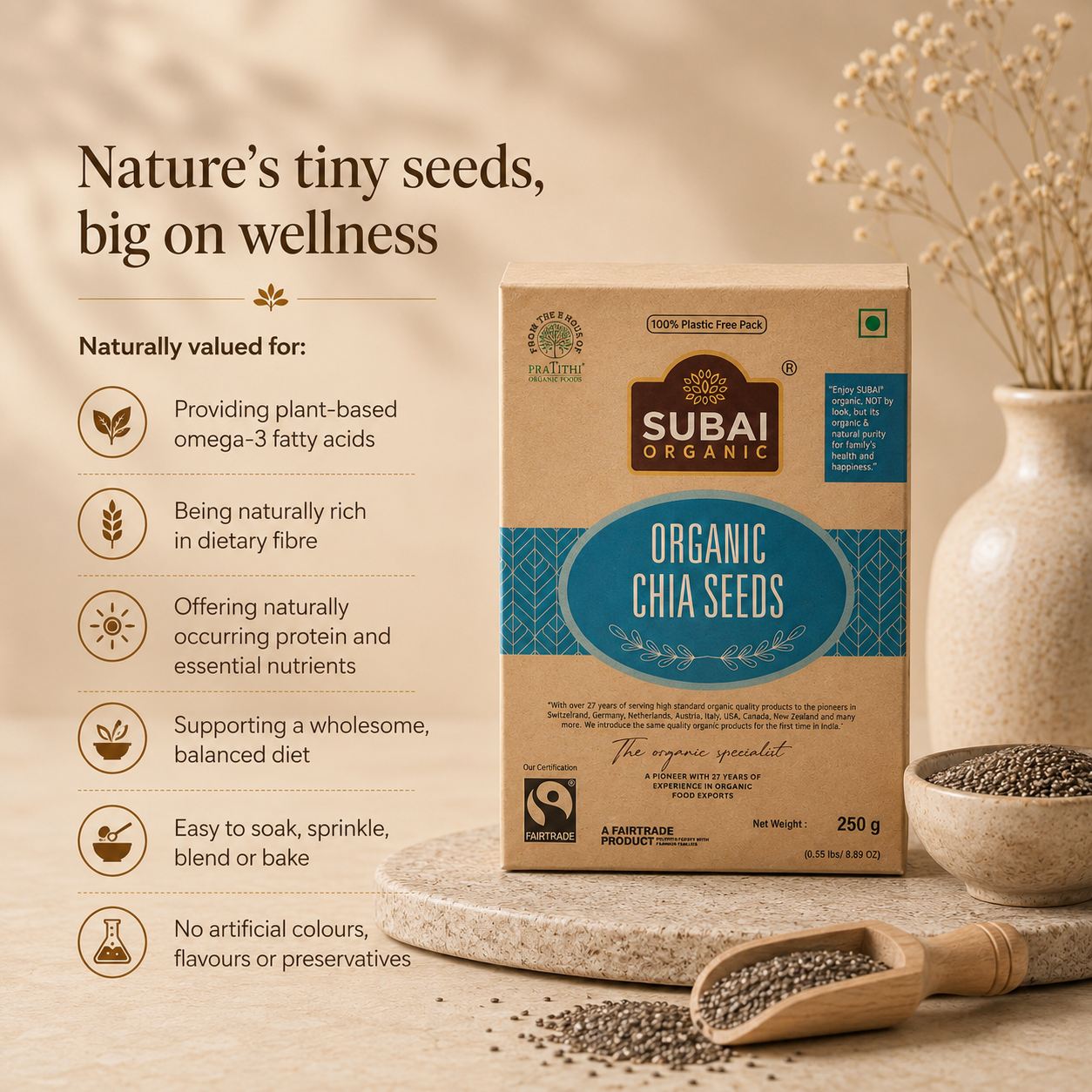 Organic Chia Seed (250g)