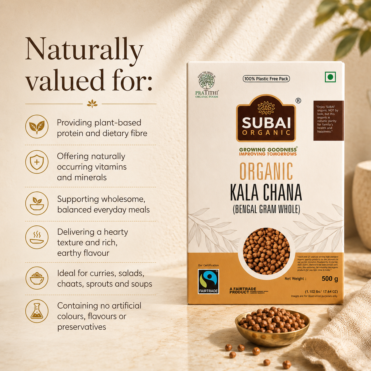 Organic Kala Chana (500g)