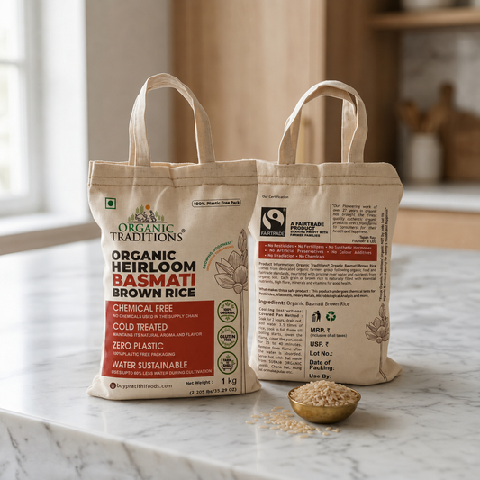 Organic Basmati Brown Rice (1kg)