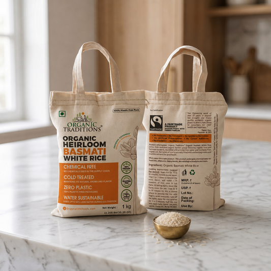 Organic Basmati White Rice (1kg)