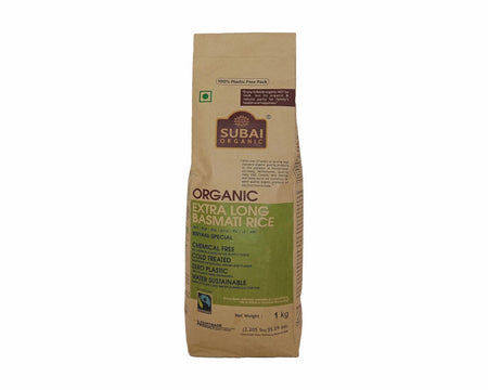 Organic Extra Long Basmati Rice (1kg)