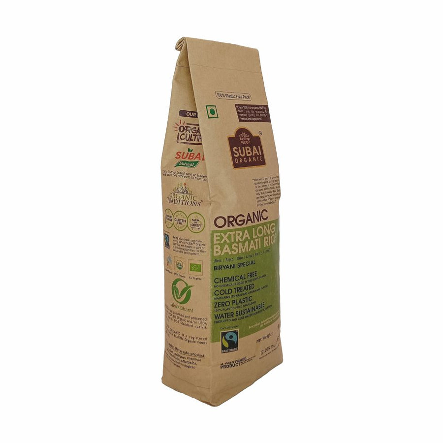 Organic Extra Long Basmati Rice (1kg)
