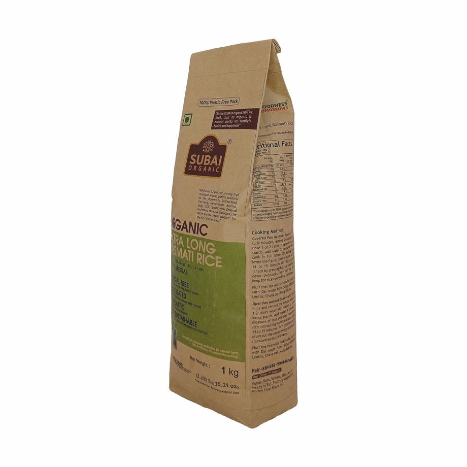 Organic Extra Long Basmati Rice