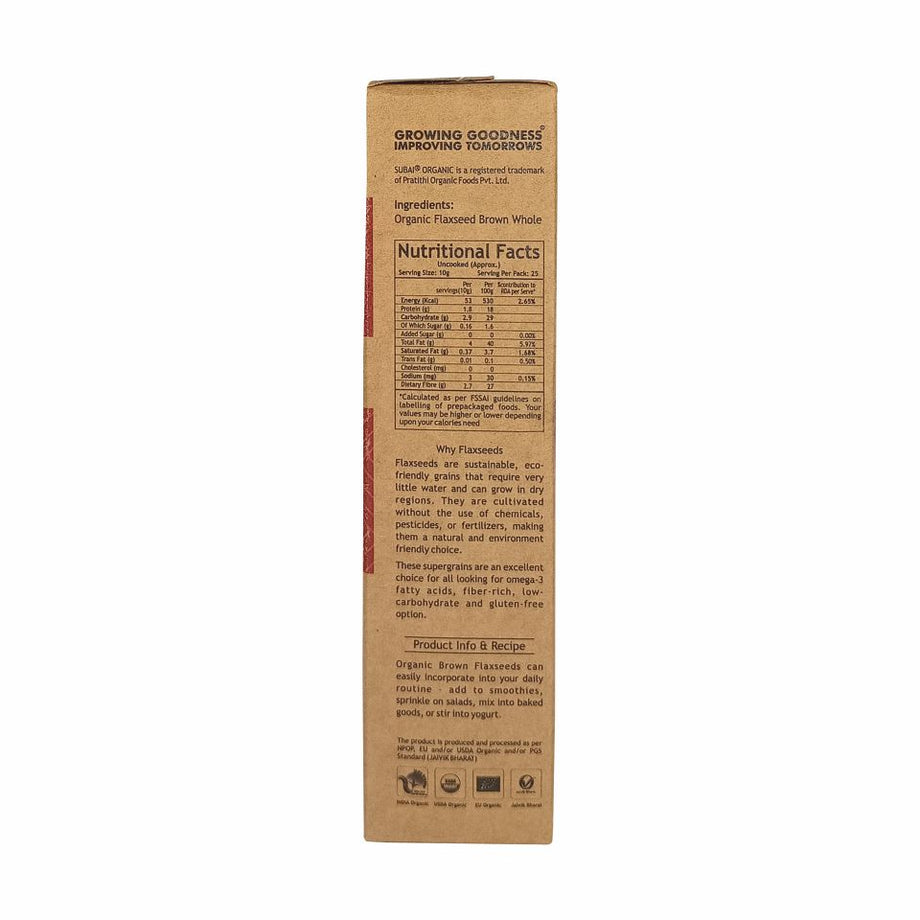 Organic Flaxseed Brown Whole