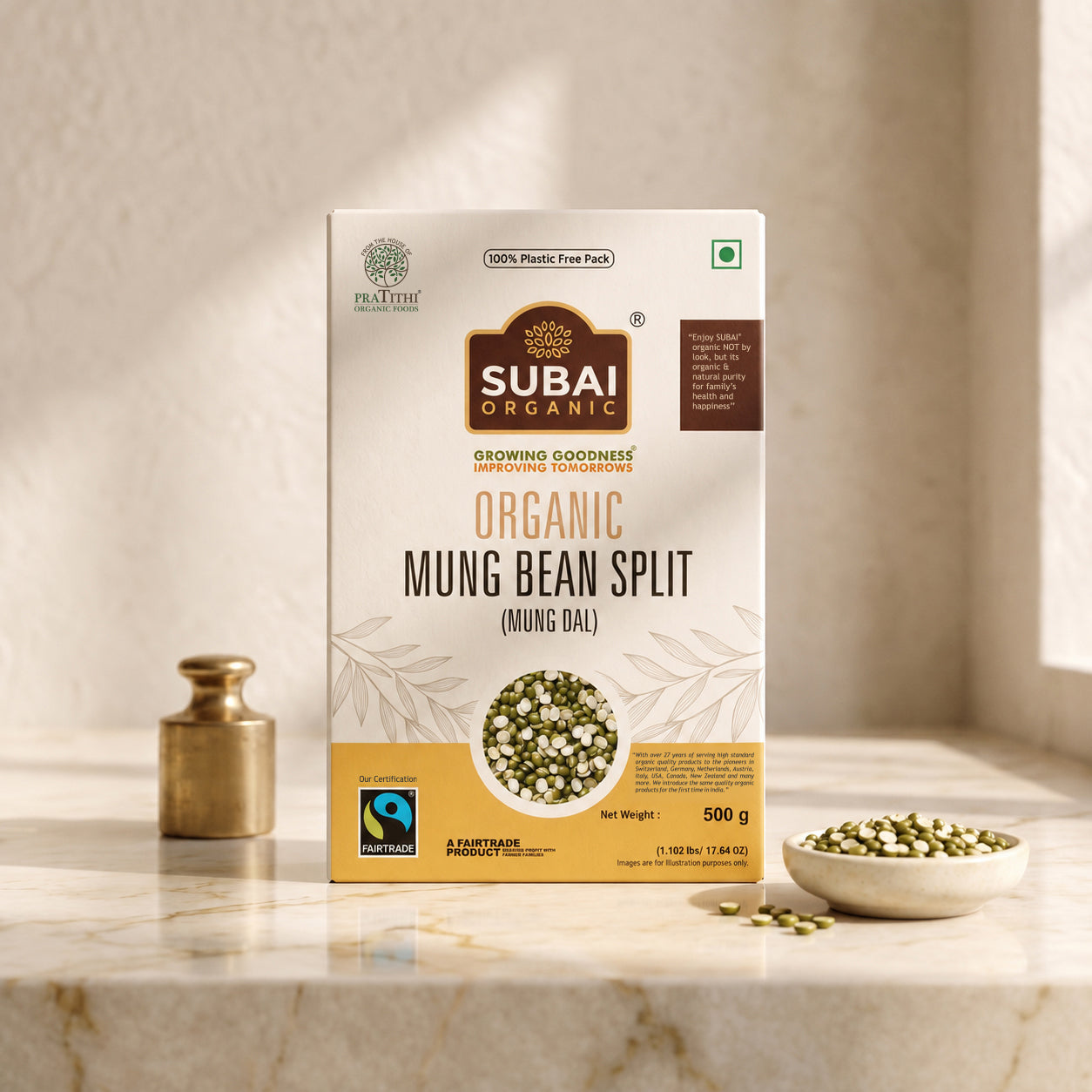Organic Mung Bean Split (500g)