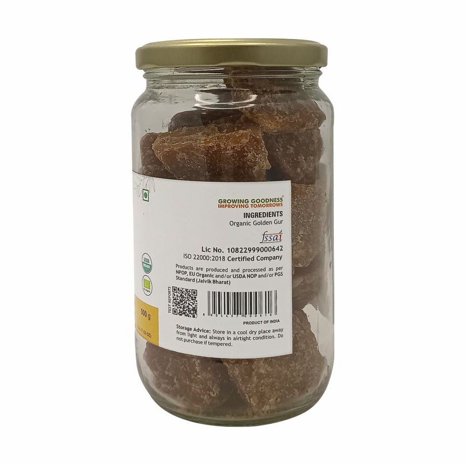 Organic Gur (Whole cane sugar cubes)