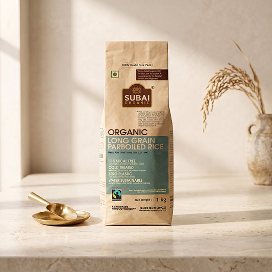 Organic Long Grain Parboiled Rice (1kg)